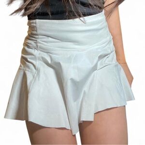 Free People High-Waisted White Skort